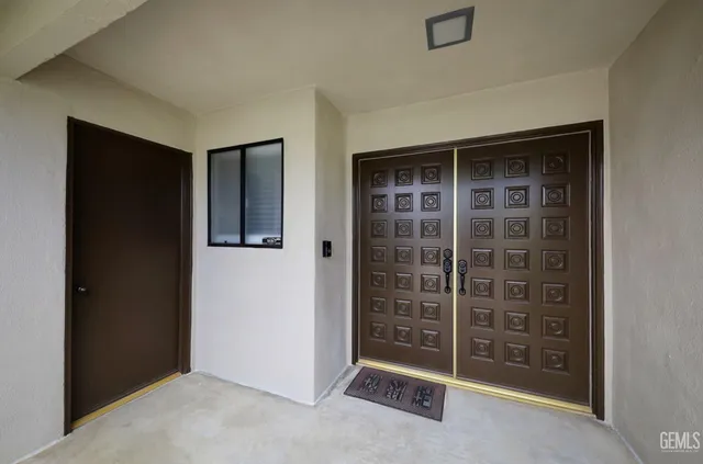 hallway with front door