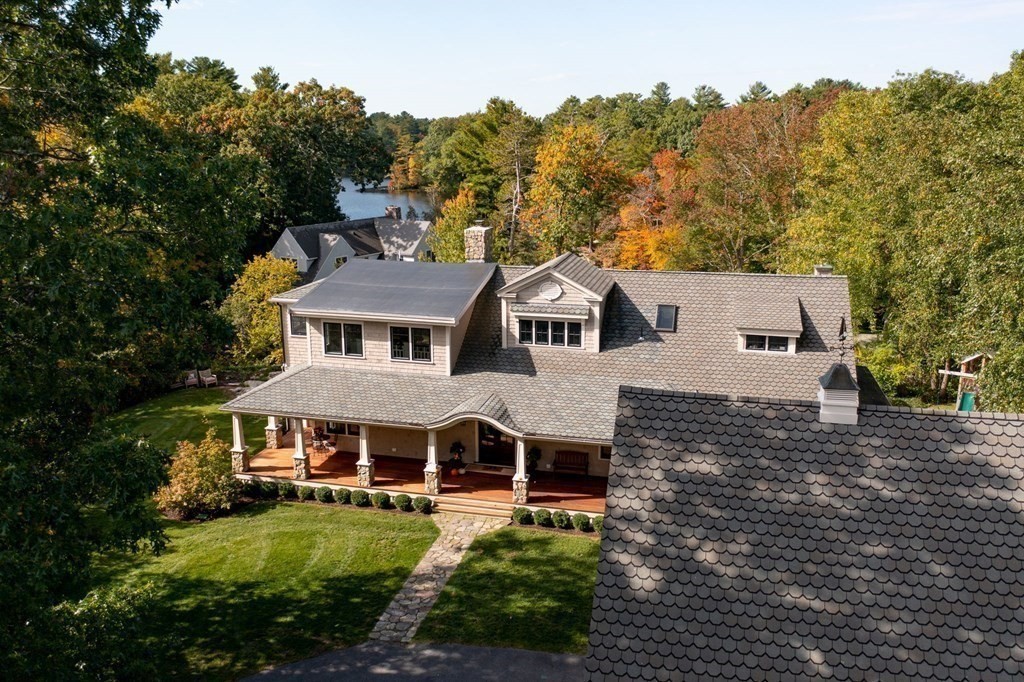 25 Mill Lane Hingham, MA 02043 - Photo 21 of 26 aerial view of a house with garden