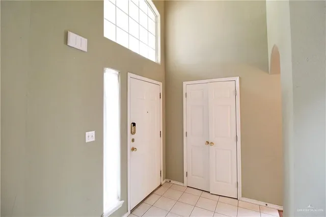 a view of front door