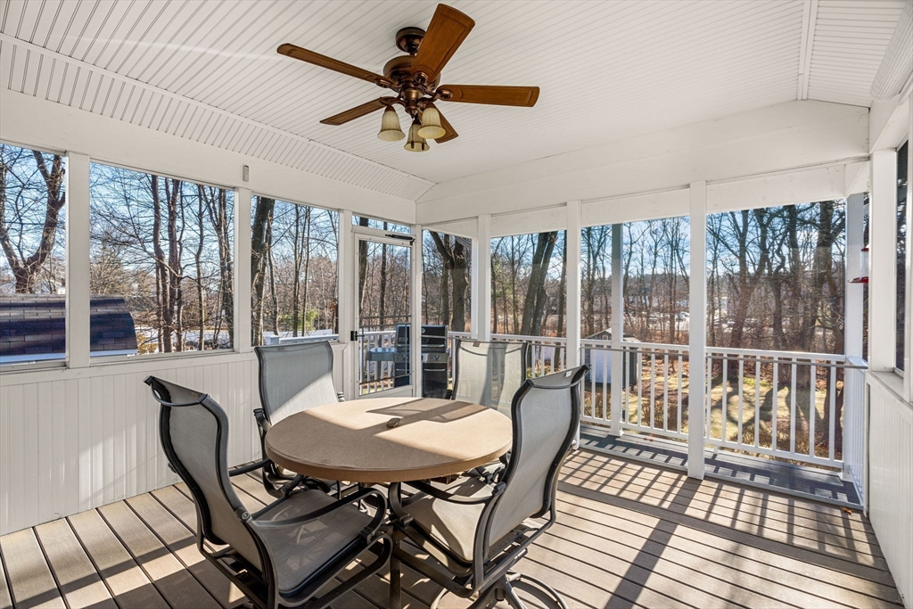 28 Van Norden Road Woburn, MA 01801 - Photo 19 of 24 a view of a dining room with furniture window and outside view