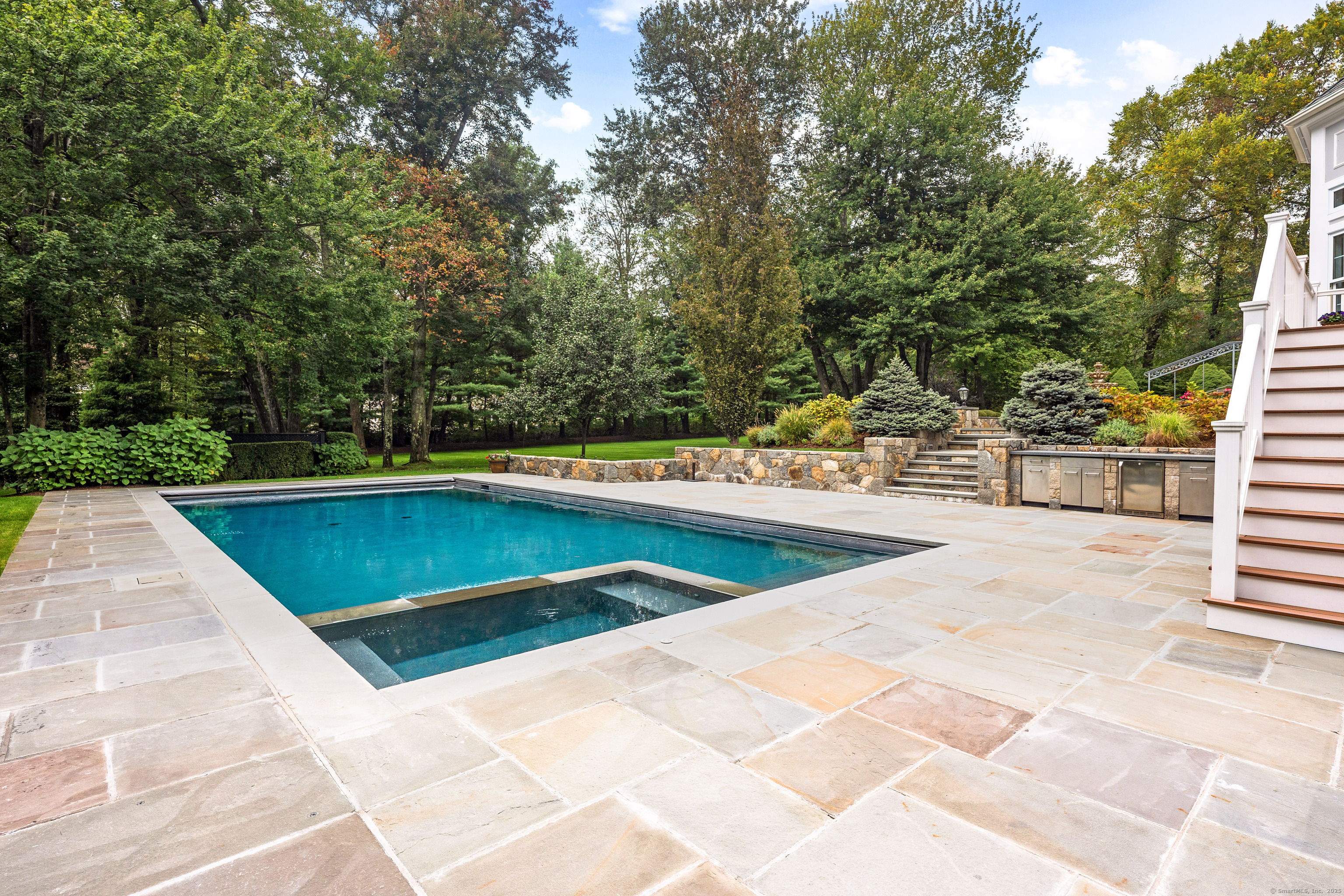 113 Skyview Lane New Canaan, CT 06840 - Photo 34 of 40 a view of outdoor space and swimming pool
