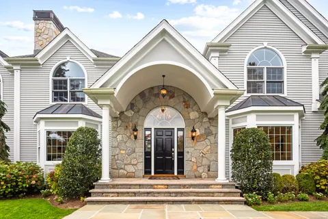 a view of a house with a porch