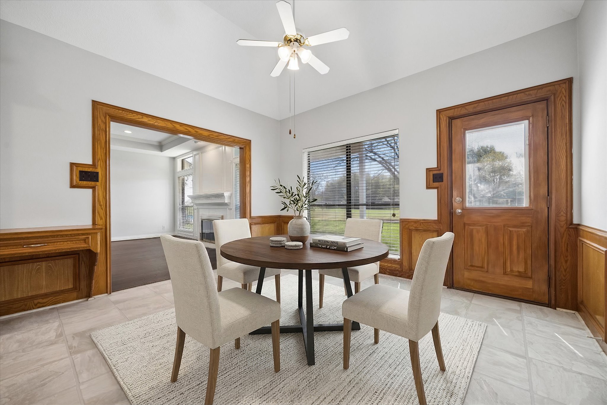 1707 Rambling Stone Drive Richmond, TX 77406 - Photo 15 of 42 a view of a dining room with furniture and a livingroom