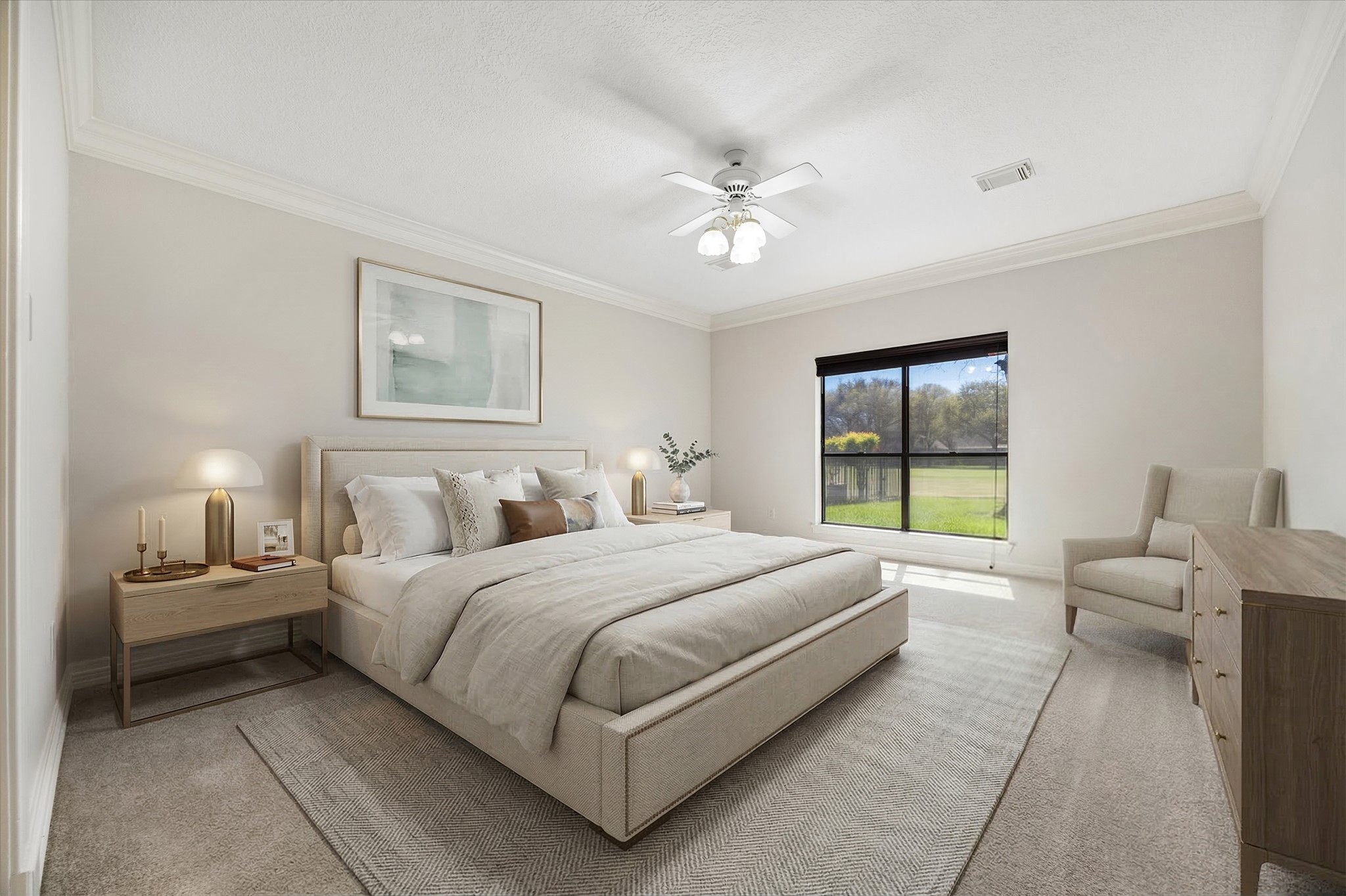 1707 Rambling Stone Drive Richmond, TX 77406 - Photo 18 of 42 a bedroom with a large bed and a window