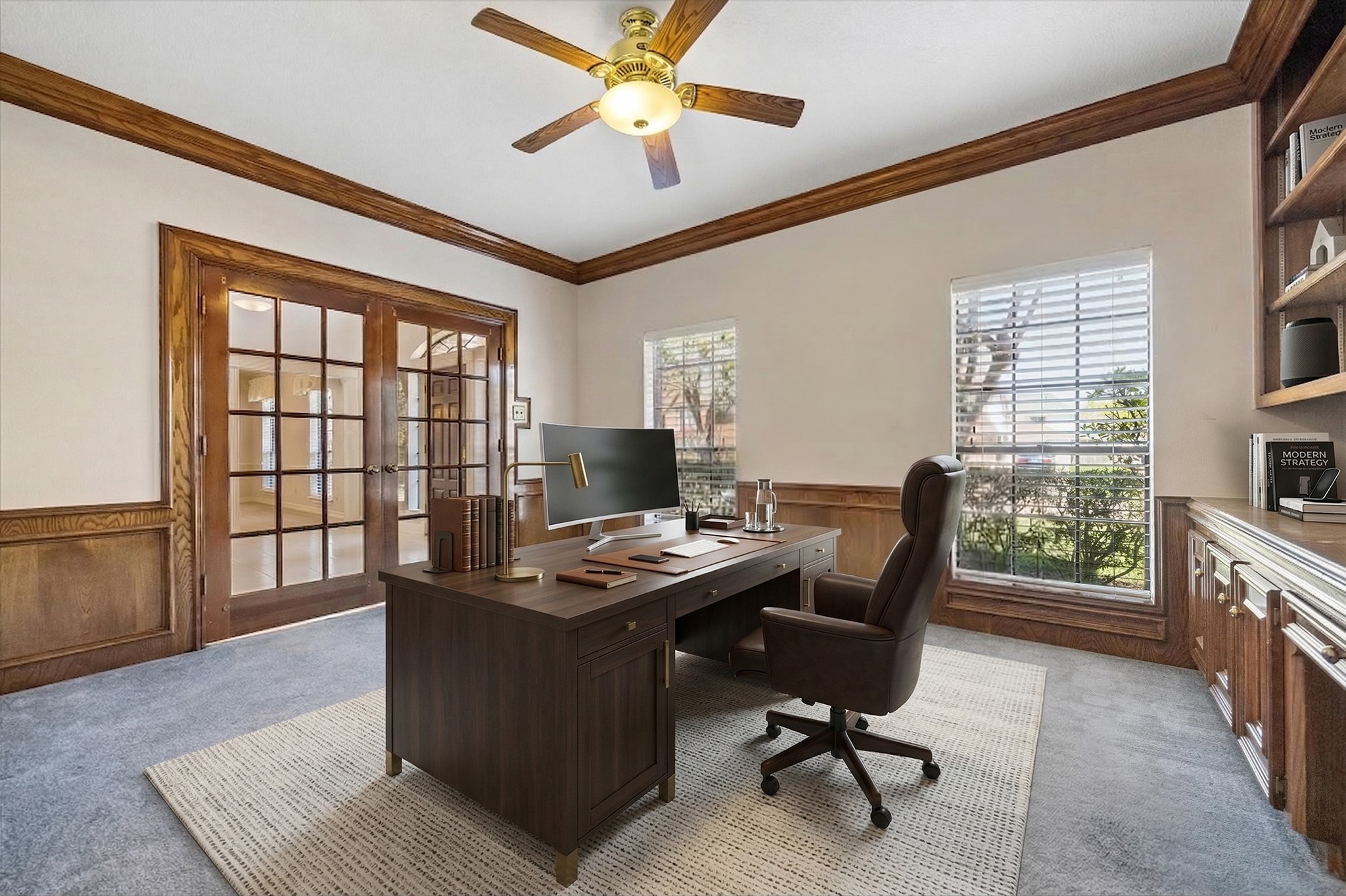 1707 Rambling Stone Drive Richmond, TX 77406 - Photo 8 of 42 PRIVATE OFFICE SPACE WITH DOUBLE FRENCH DOORS, LARGE WINDOWS, AND ABUNDANT NATURAL LIGHT. ***Virtually Staged.