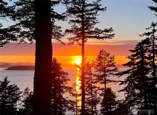 a view of a lake with a mountain