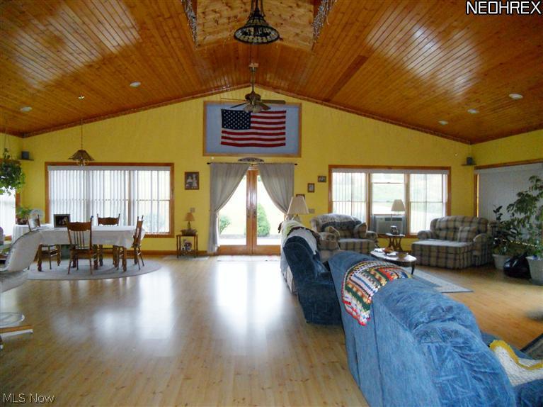 One open room. Great for family gatherings and comfortable for just two.