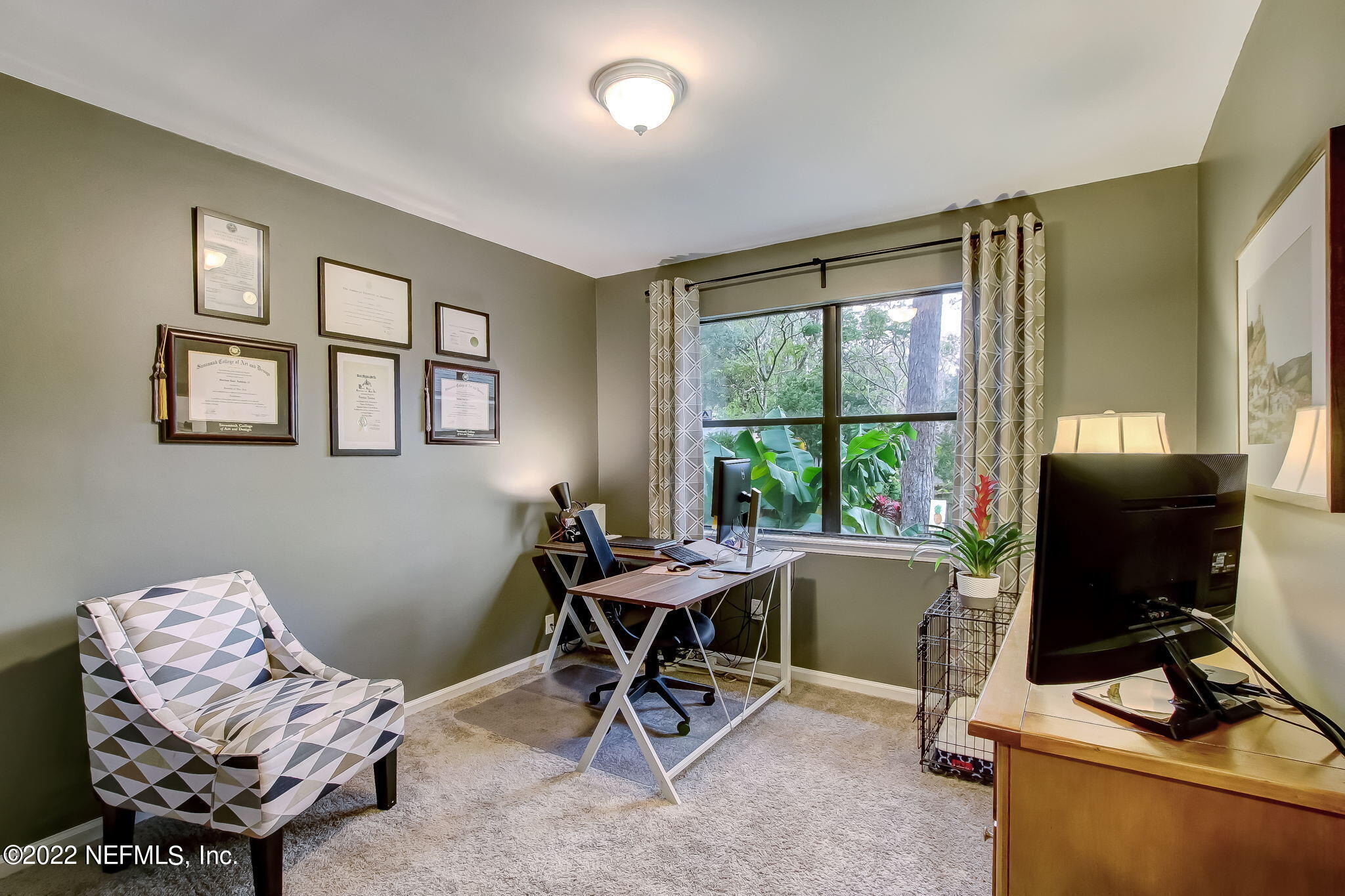 1618 Panther Ridge Court Jacksonville, FL 32225 - Photo 34 of 46 a view of a workspace with furniture and a window