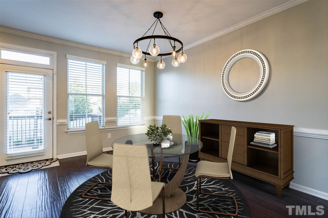 1521 Rodessa Run Raleigh, NC 27607 - Photo 13 of 29 Sun drenched afternoons in this dining area that opens right to the kitchen. The deck is just off the back door and great for entertaining!