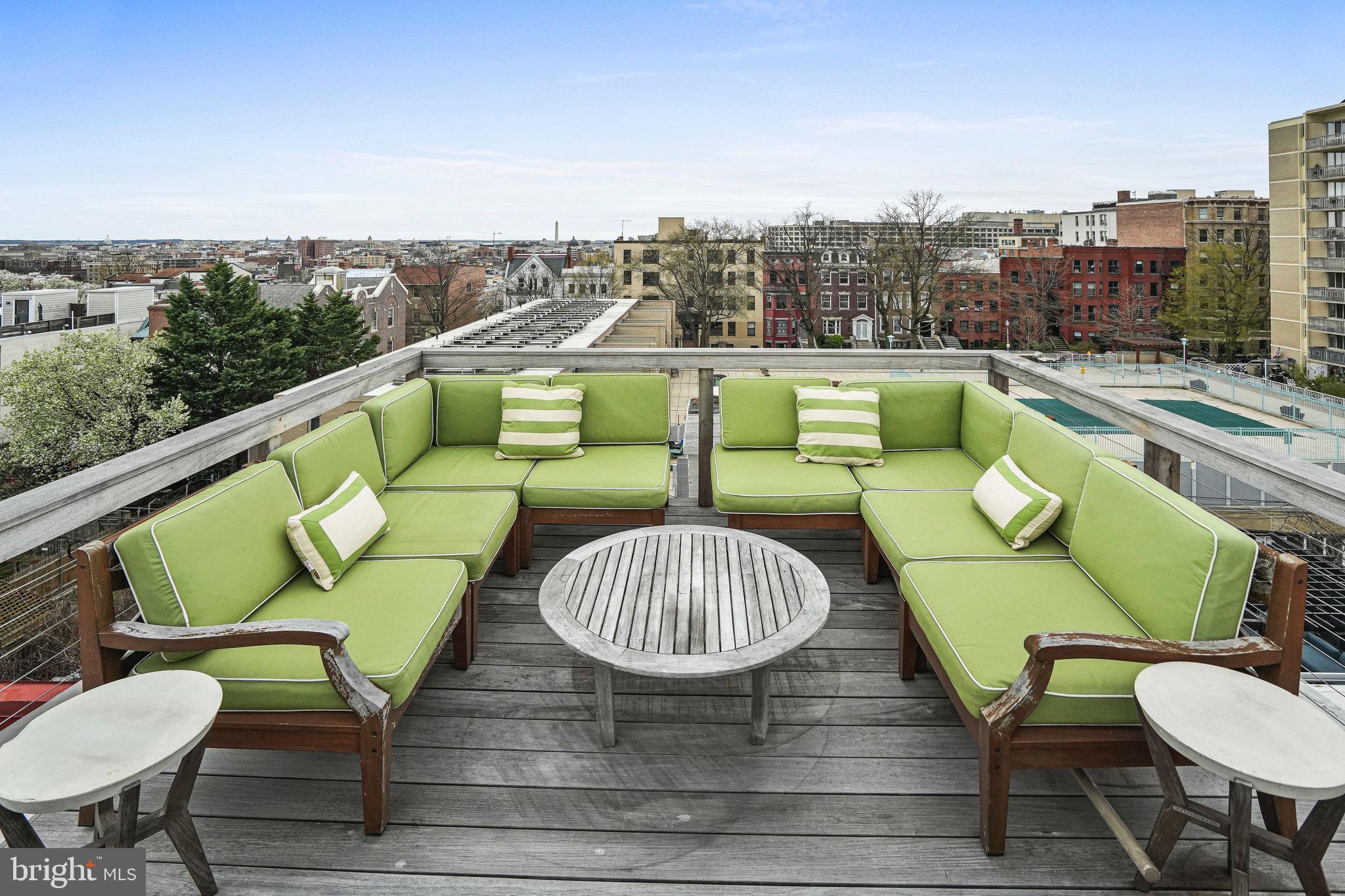 1850 Kalorama Road Northwest, Unit A Washington, DC 20009 - Photo 30 of 35 Lounging area on roof terrace
