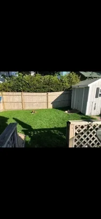 a view of outdoor space with seating area