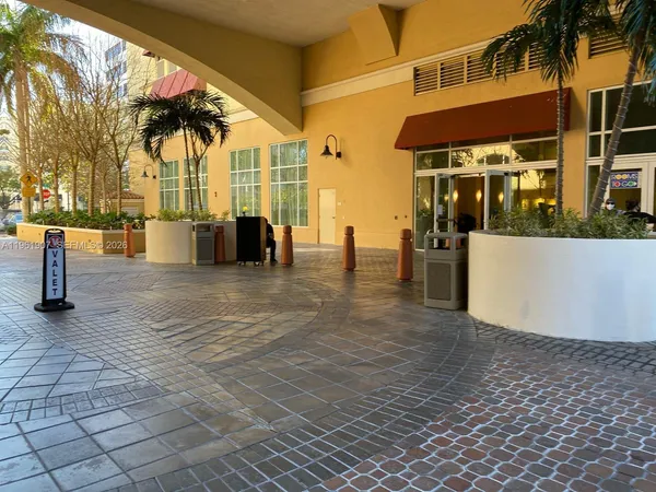 a view of a building with a outdoor space