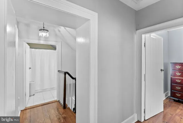 a bedroom with a bed a chair and a potted plant on the dresser