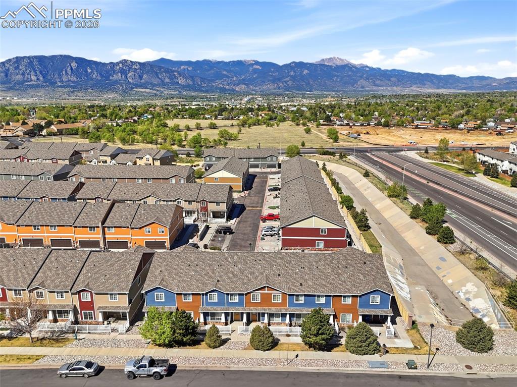 3019 Shikra View Colorado Springs, CO 80916 - Photo 36 of 42 an aerial view of multiple house