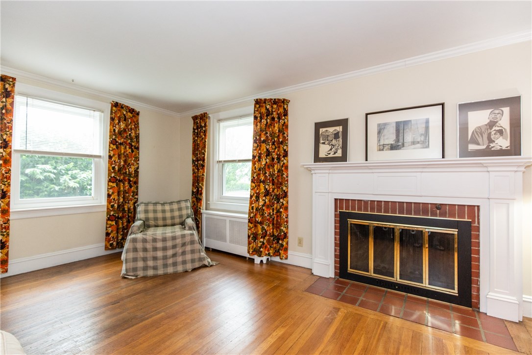 119 Calaman Road Cranston, RI 02910 - Photo 8 of 18 Living Room with Fireplace