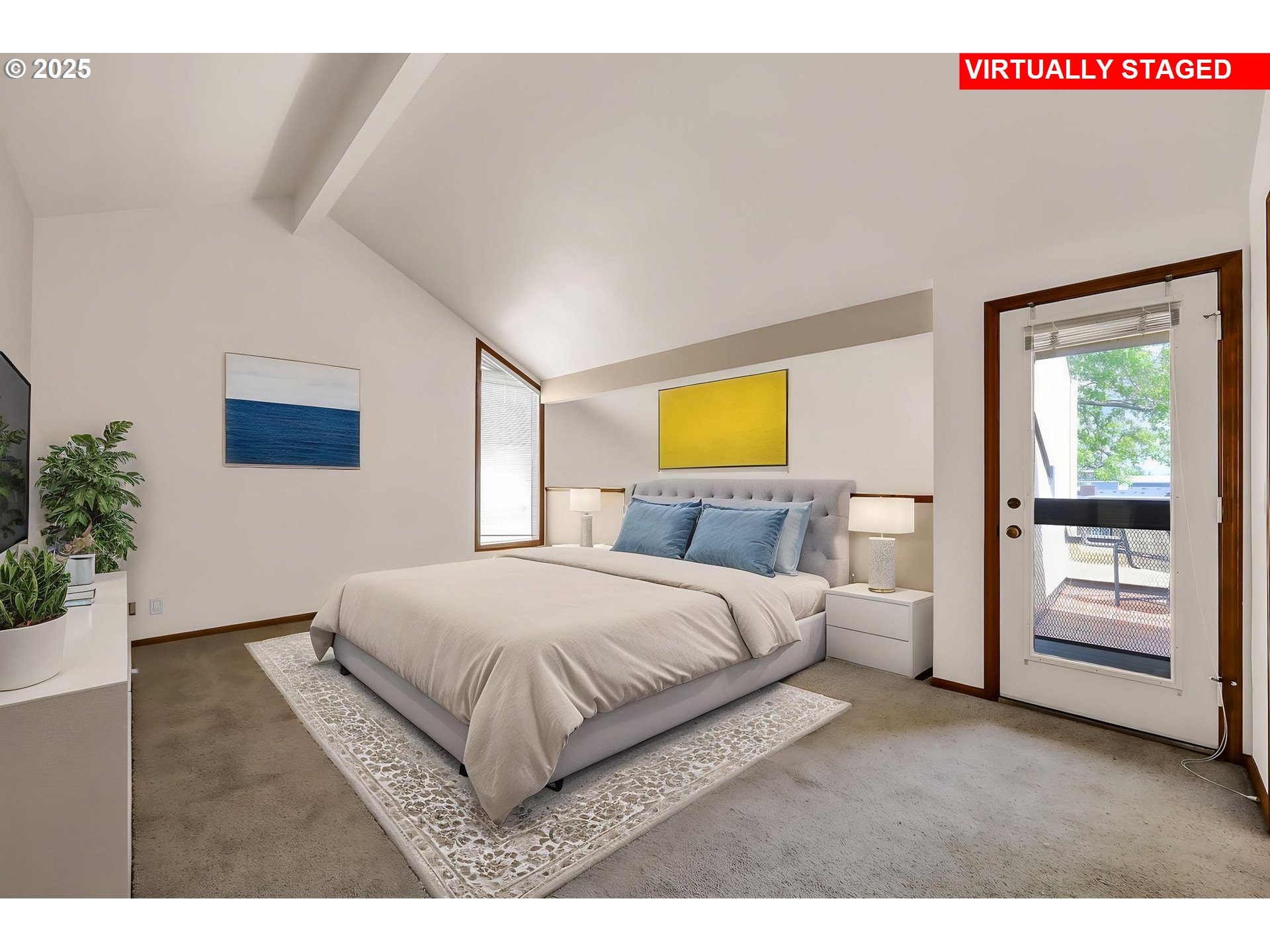 648 Wimbledon Court Eugene, OR 97401 - Photo 23 of 45 a bedroom with a bed and a couch