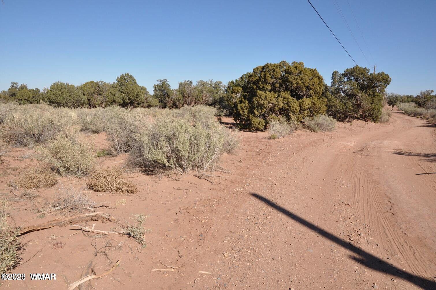 5039 Pima Road Snowflake, AZ 85937 - Photo 11 of 21 a view of a dry yard covered with snow in the background