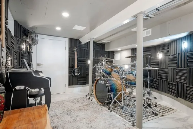 a view of outdoor space with deck and yard