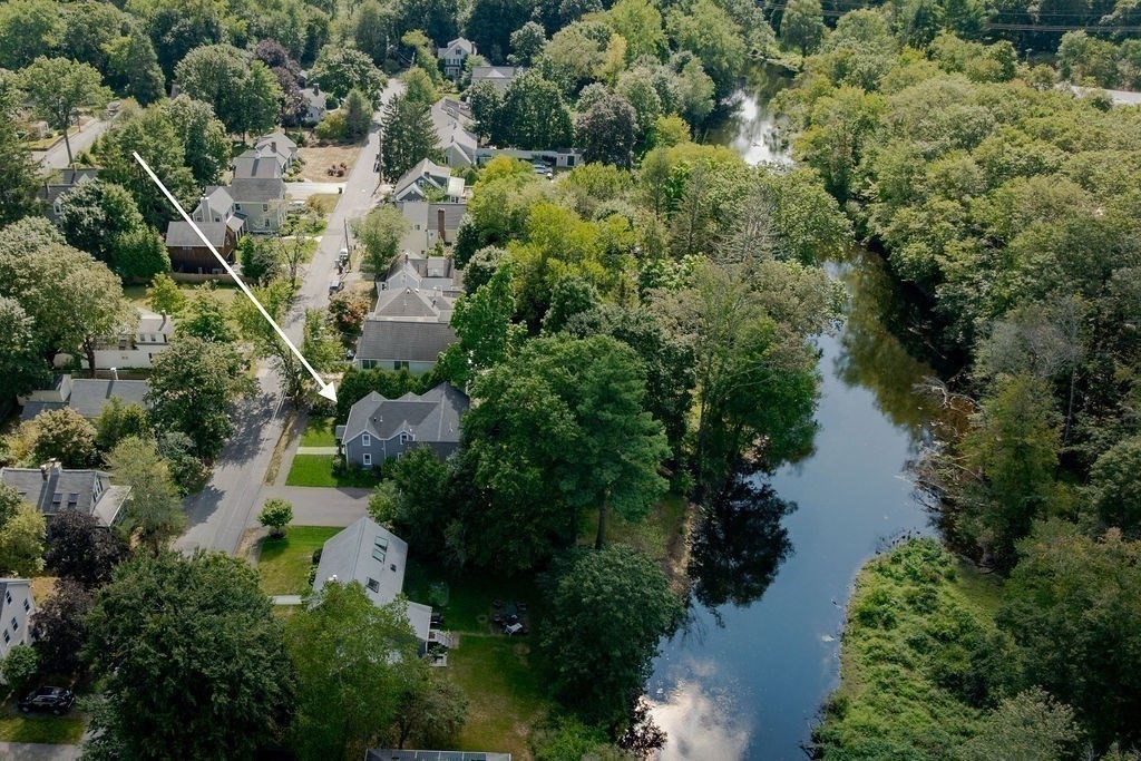 29 Water Street Natick, MA 01760 - Photo 31 of 42 an aerial view of residential house with outdoor space and trees all around