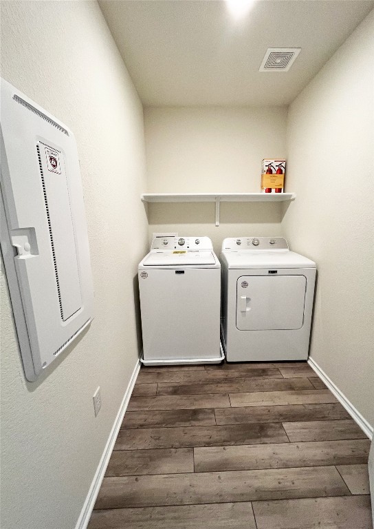 54 Pacific Loon Street Leander, TX 78641 - Photo 21 of 27 a utility room with dryer and washer