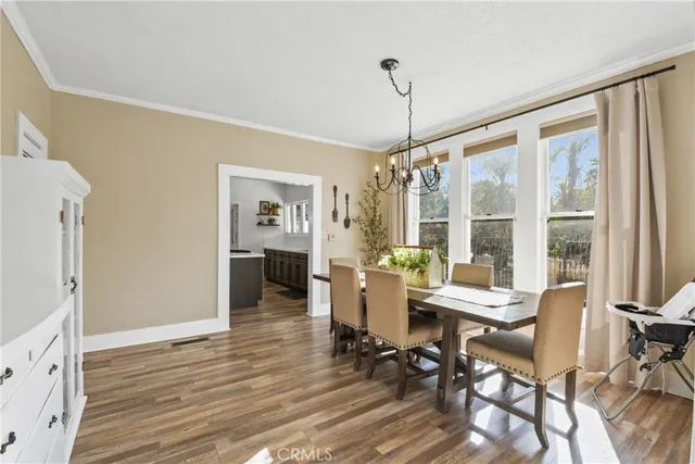 a workspace with wooden floor