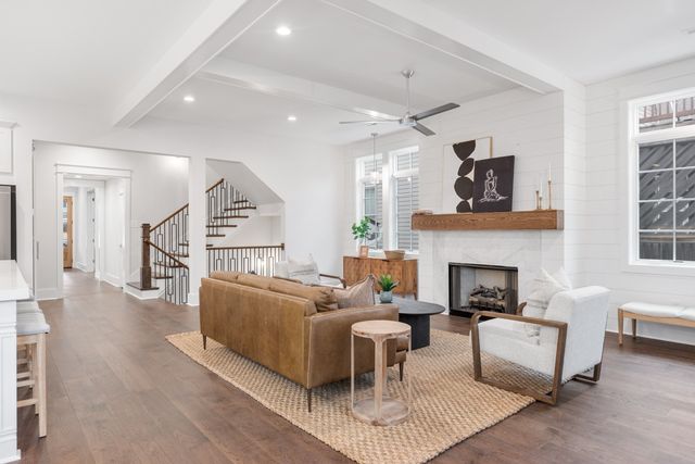 a dining room with furniture window wooden floor