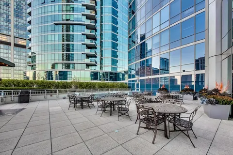 a view of room with a bench