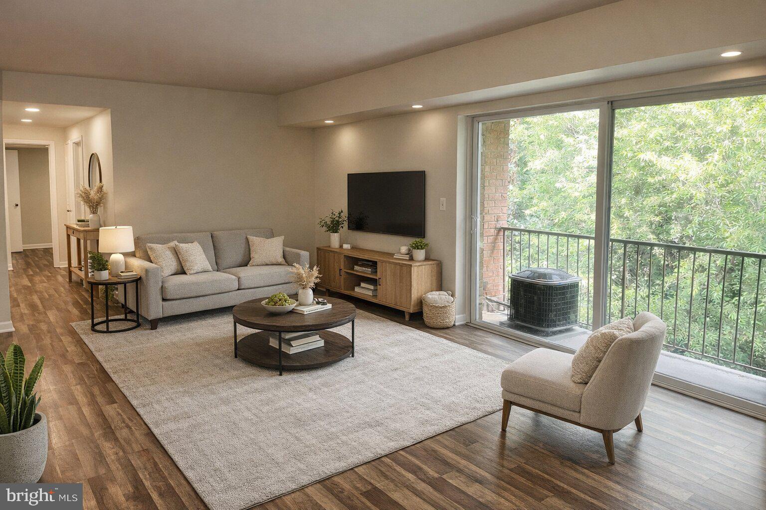 Living room - AI Staged.