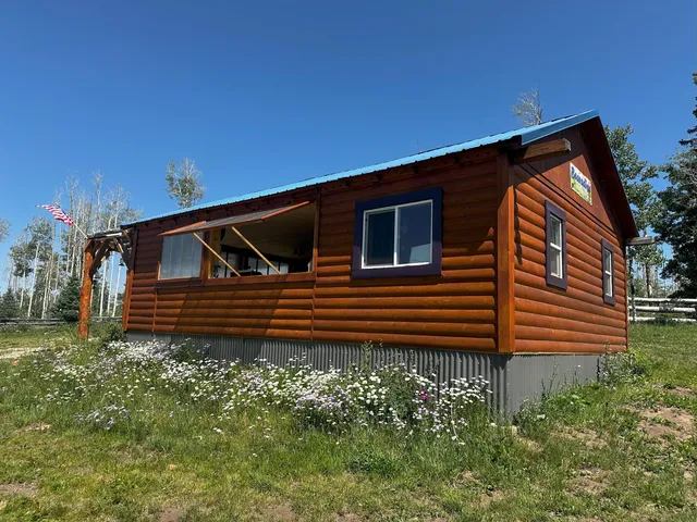 a back view of a house with a yard