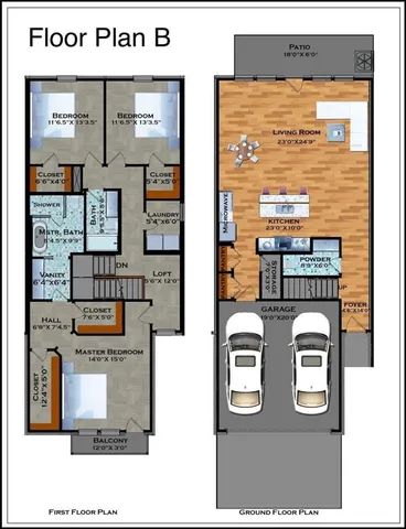 a picture of a floor plan