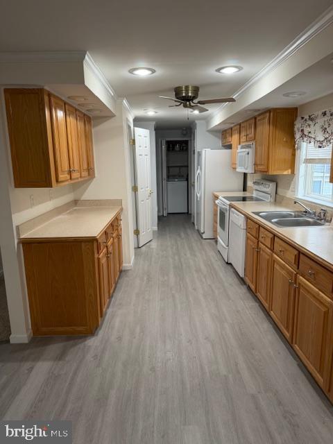 10505 Cedarville Road Brandywine, MD 20613 - Photo 13 of 23 a large kitchen with stainless steel appliances kitchen island a large counter top and a wooden floors