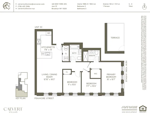 $1,230,000 | 624 New York Avenue, Unit 3C | Prospect Lefferts Gardens