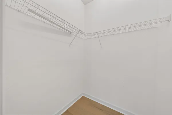 a view of a room with empty racks