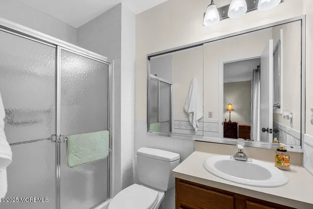 a view of balcony with wooden floor