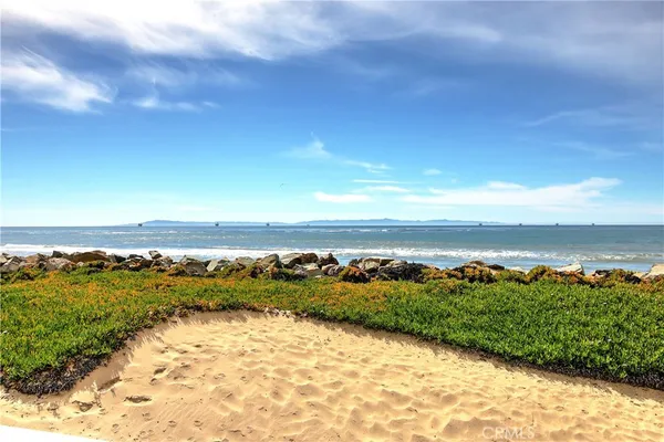 a view of an ocean and beach