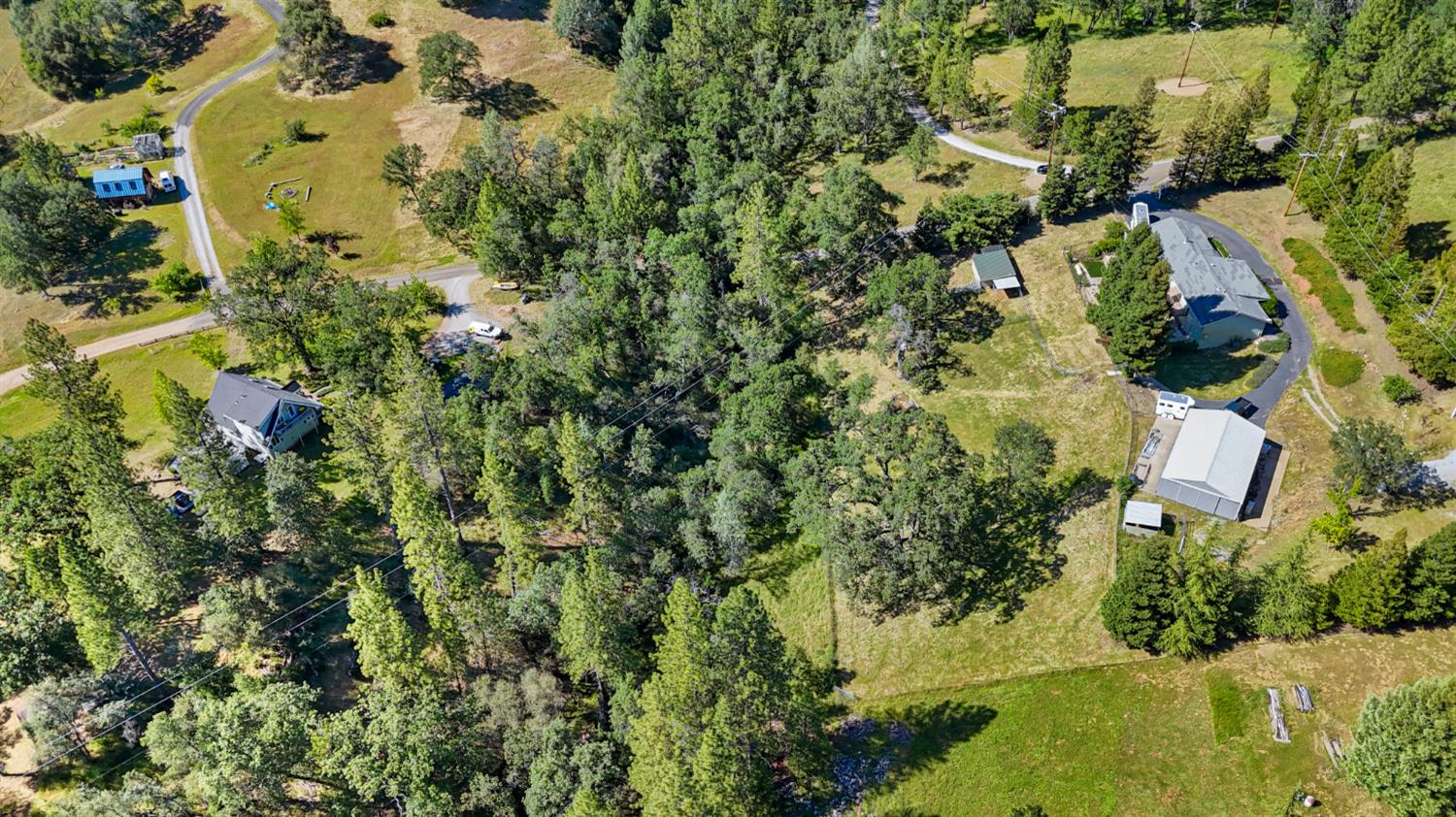 0 Hoot Owl Ravine Road Placerville, CA 95667 - Photo 9 of 20 an aerial view of residential house with outdoor space and trees all around