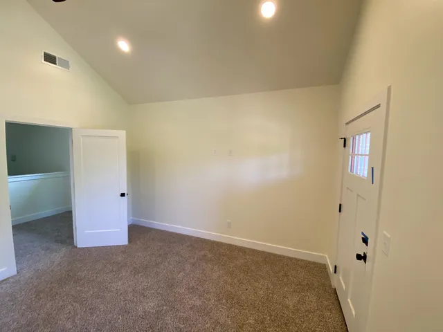 a view of an empty room