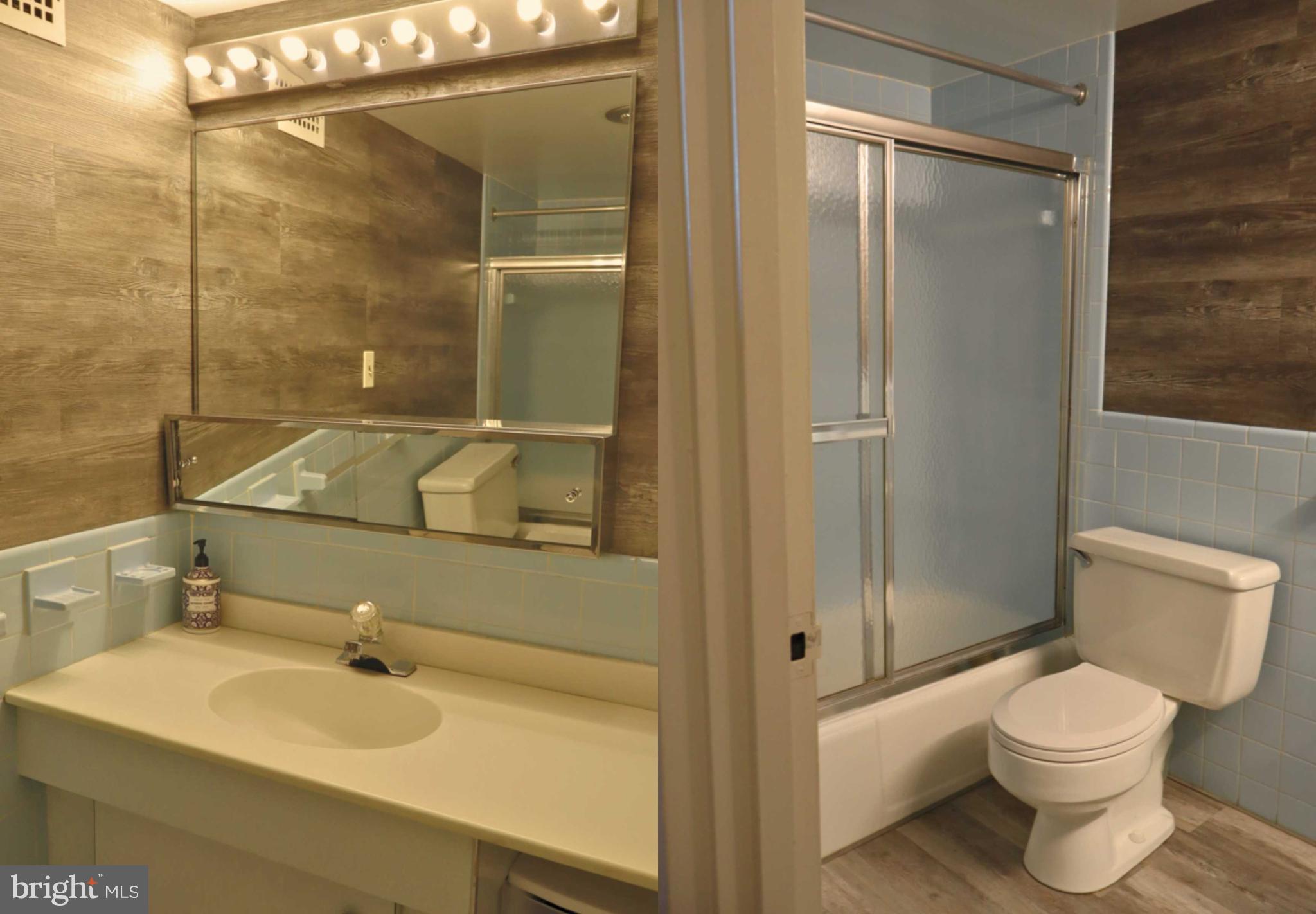 5101 River Road, Unit 405 Bethesda, MD 20816 - Photo 18 of 20 a bathroom with a sink a toilet and shower