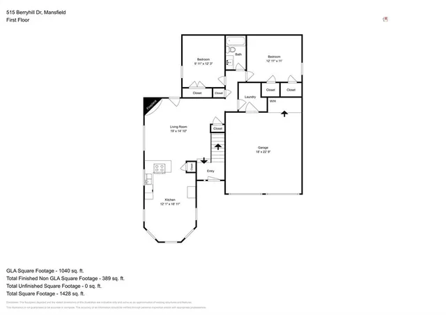$2,200 | 515 Berryhill Drive, Mansfield, TX 76063