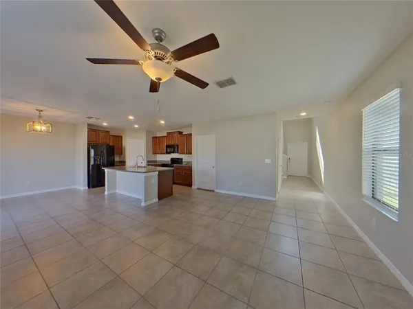 a view of kitchen and window