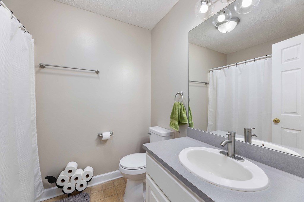 54 Waterford Drive Cataula, GA 31804 - Photo 19 of 25 a bathroom with a sink mirror and toilet