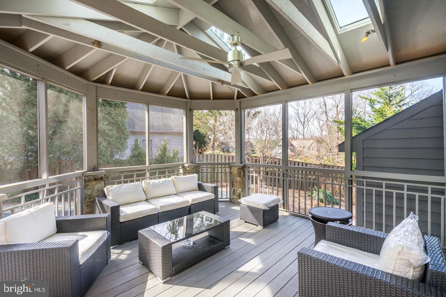 7337 Hooking Road McLean, VA 22101 - Photo 3 of 20 Screened Porch off Kitchen/Family Room