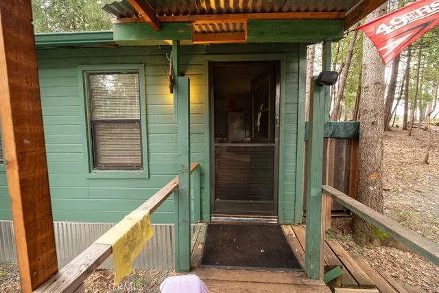 a view of outdoor space and deck view
