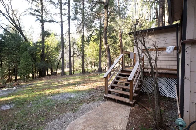 a view of outdoor space and deck
