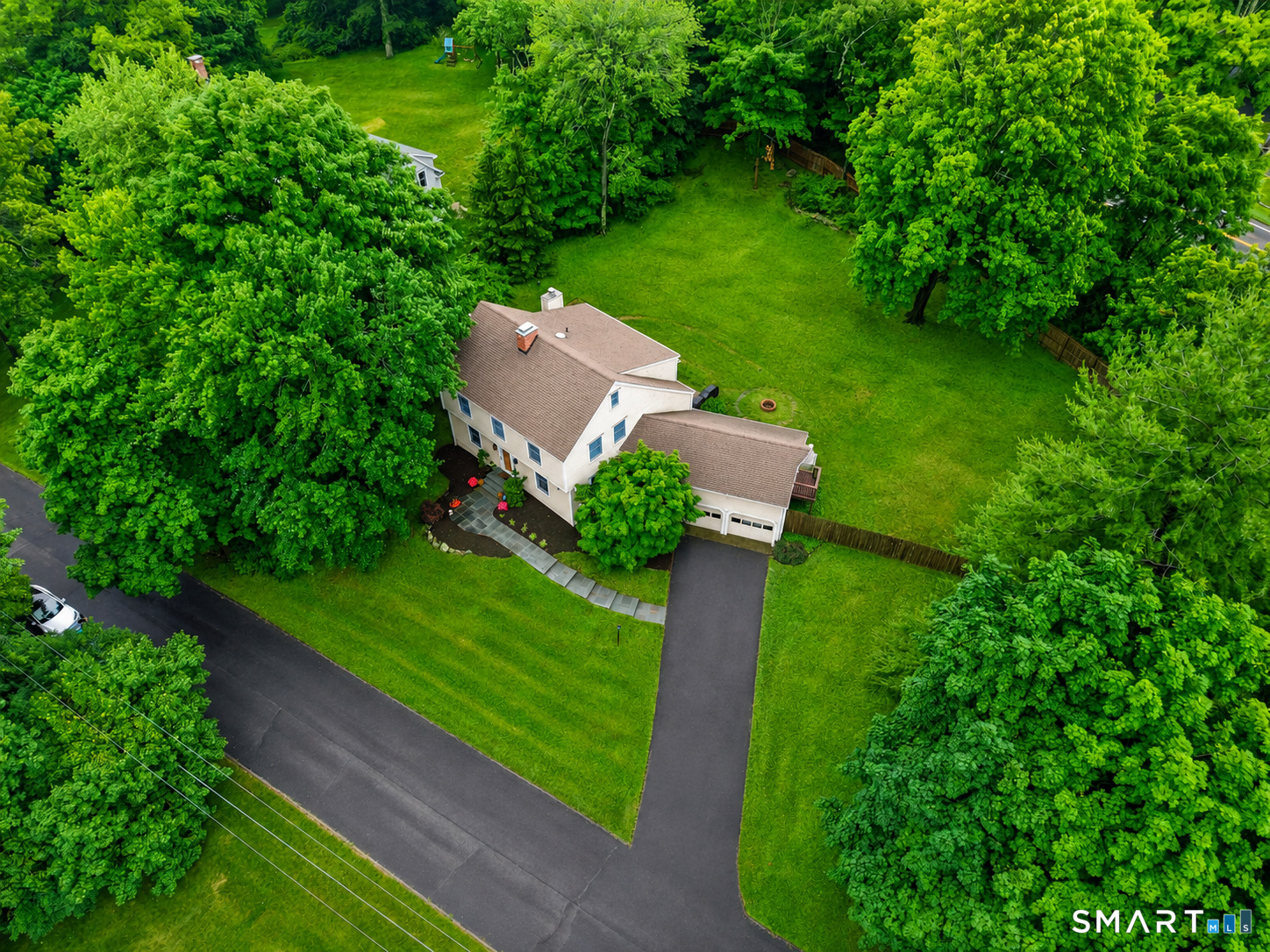14 Woodchuck Lane Ridgefield, CT 06877 - Photo 1 of 39 Aerial View of the Property