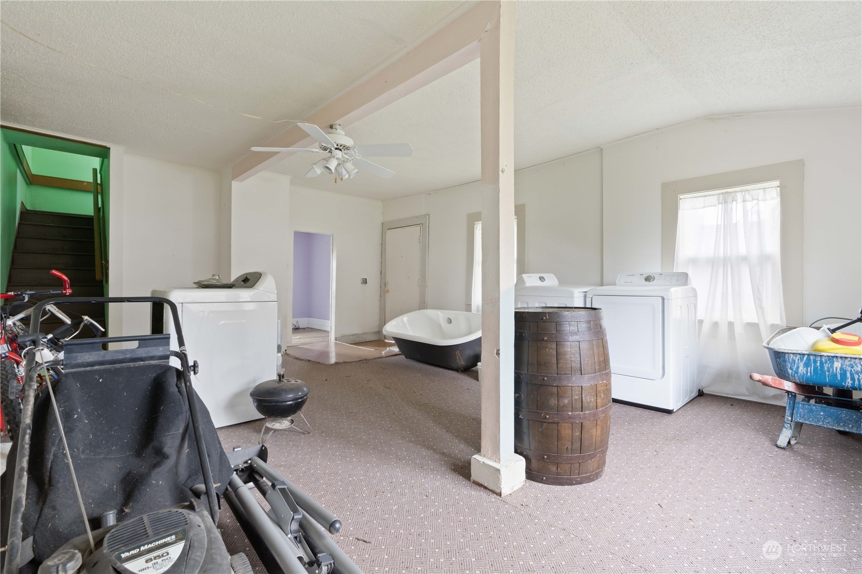 322 4th Street Roy, WA 98580 - Photo 17 of 29 a view of a room with gym equipment