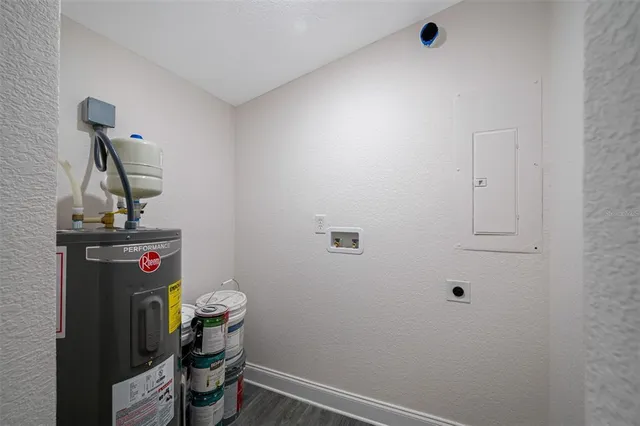 a view of a bathroom with a shower