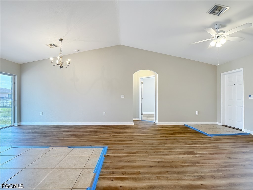 3713 20th Street Southwest Lehigh Acres, FL 33976 - Photo 3 of 23 a view of an empty room with glass door