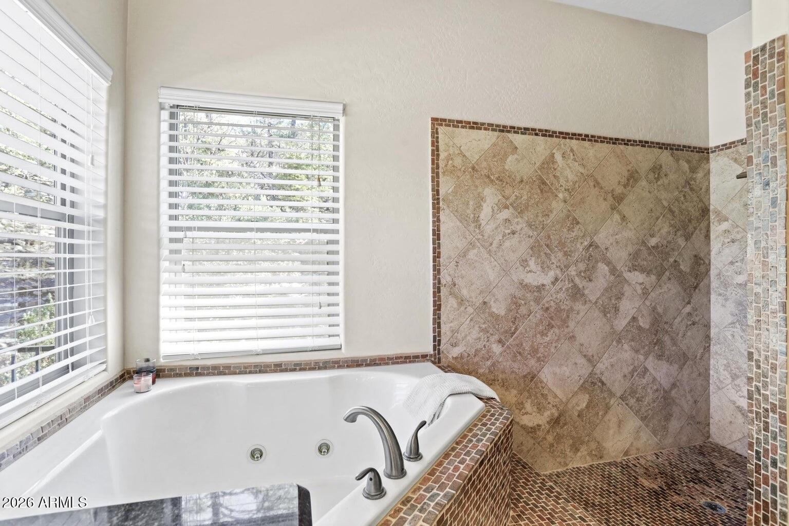 415 East Rim Estates Trail Payson, AZ 85541 - Photo 23 of 76 a bath tub sitting in a bathroom next to a window