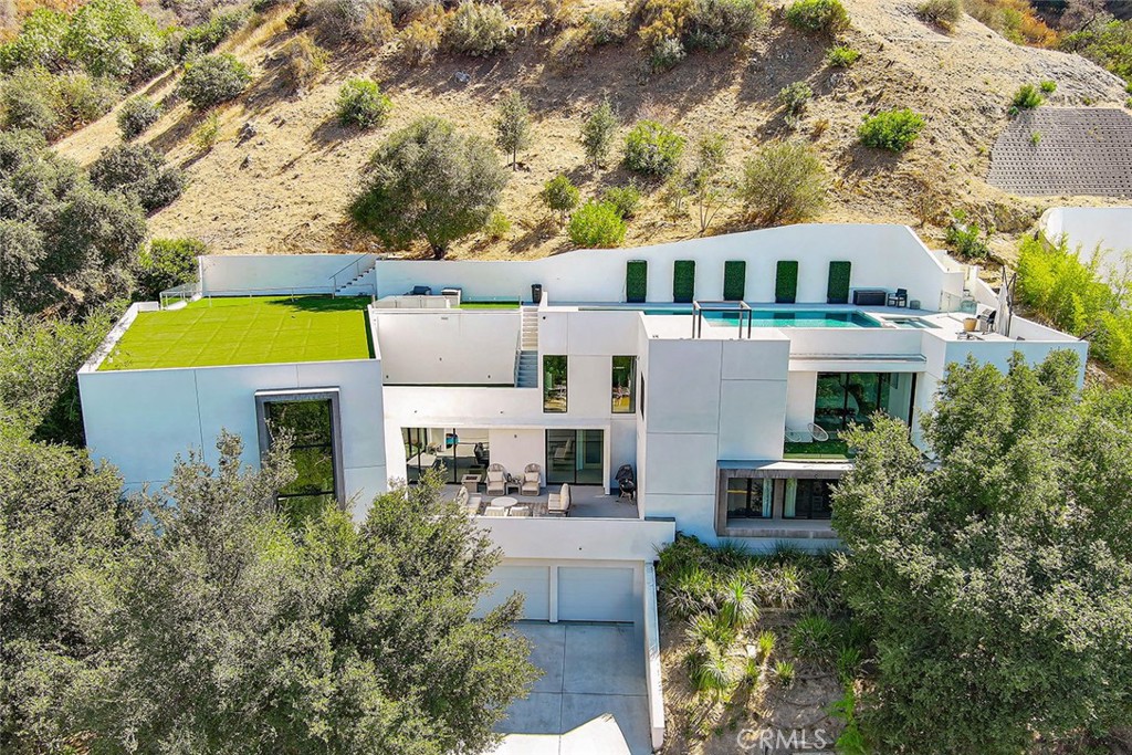 158 Bell Cyn Road Bell Canyon, CA 91307 - Photo 49 of 53 an aerial view of a house with a yard